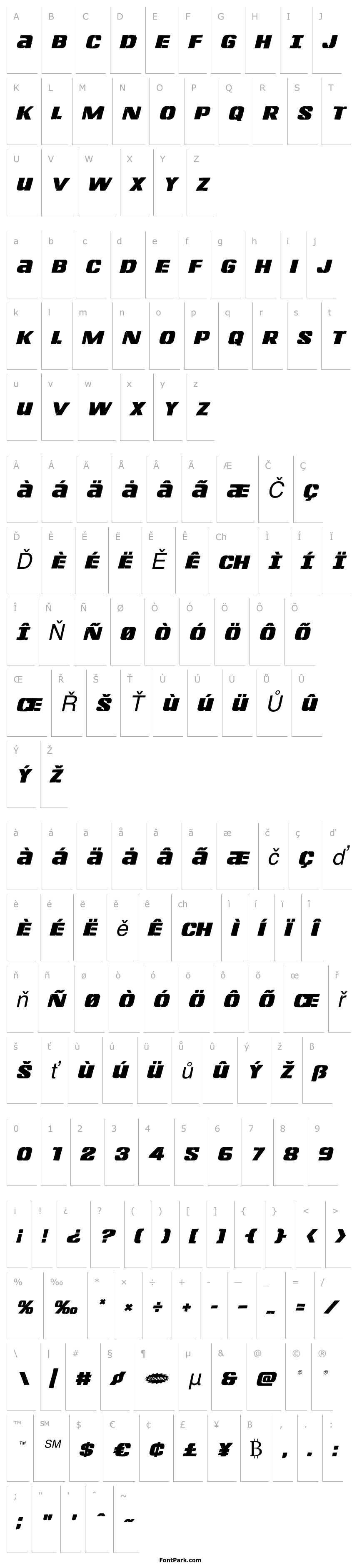 Přehled Left Hand Luke Italic