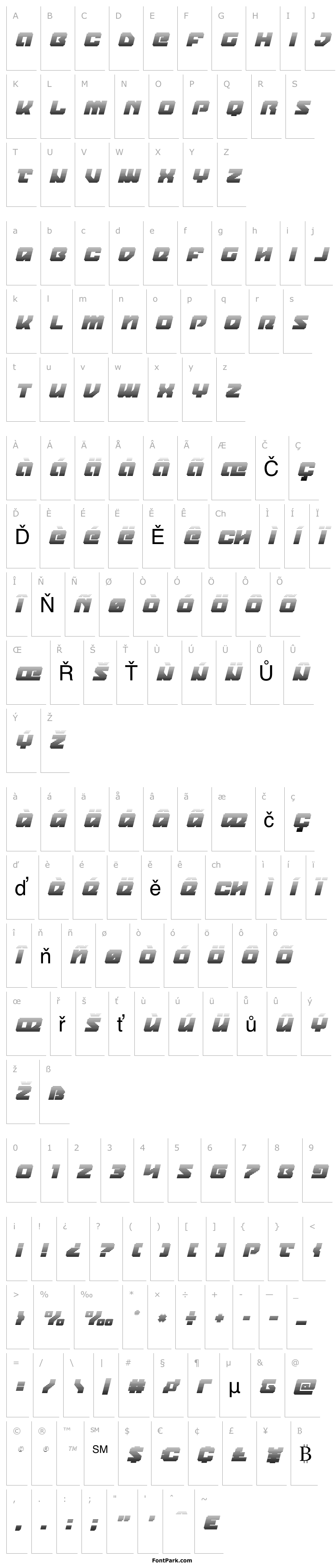 Overview Legacy Cyborg Gradient Italic