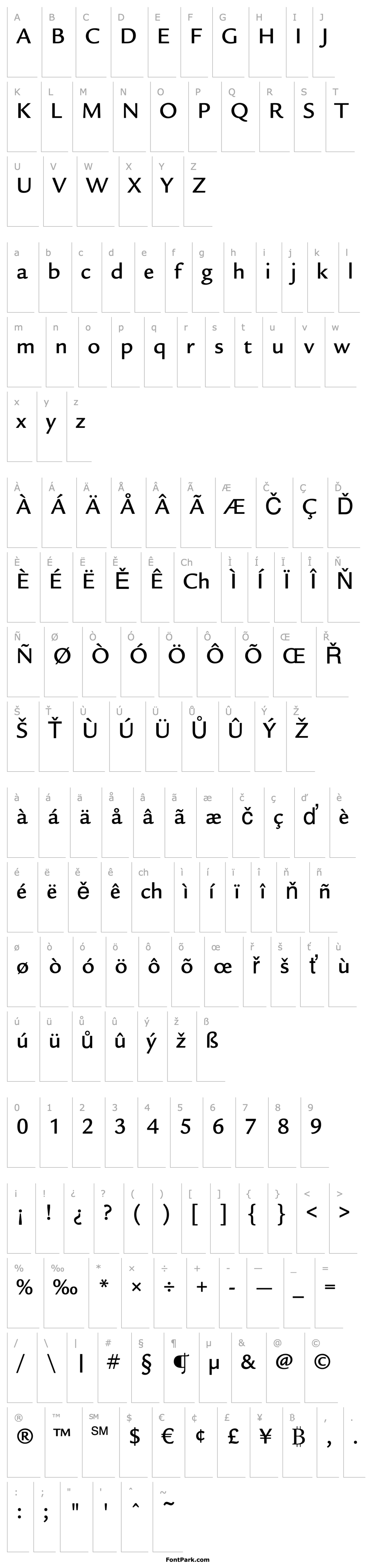 Overview Legacy Sans ITC Medium