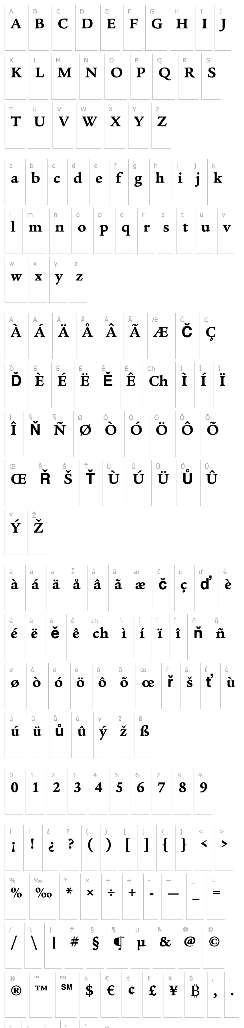 Overview Legacy Serif ITC Bold