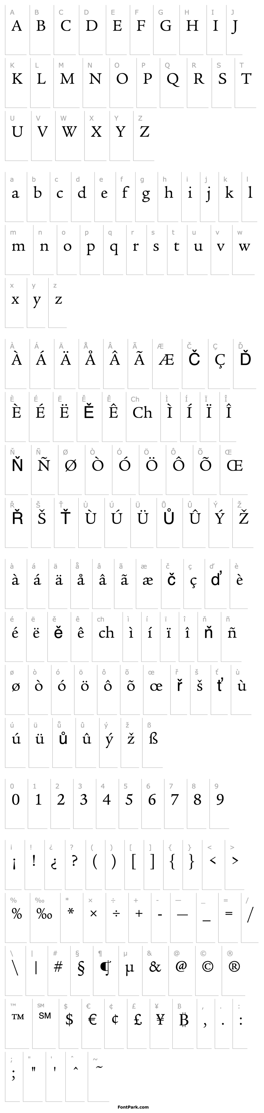 Overview Legacy Serif ITC Book