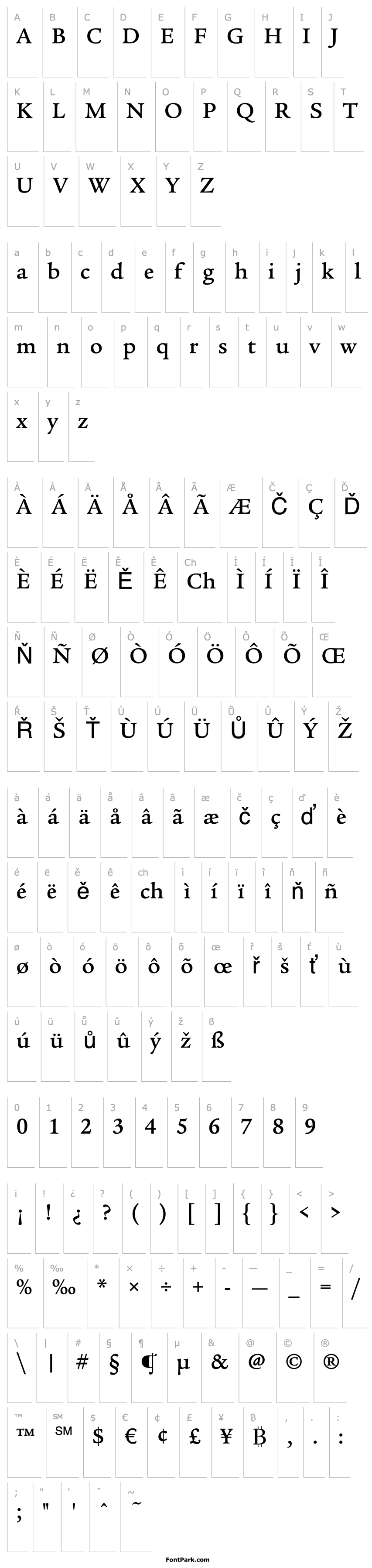 Overview Legacy Serif ITC Medium