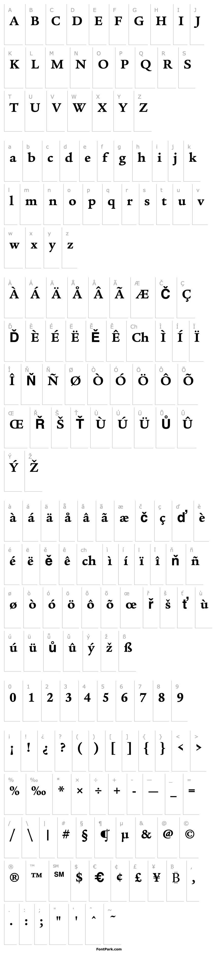 Overview Legacy Serif ITC TT Bold