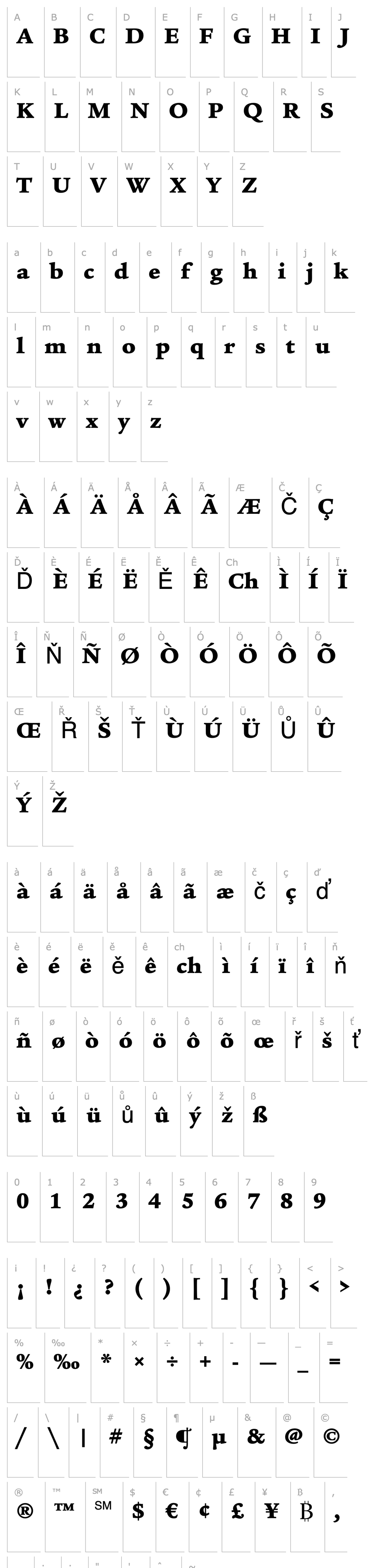 Overview Legacy Serif ITC Ultra