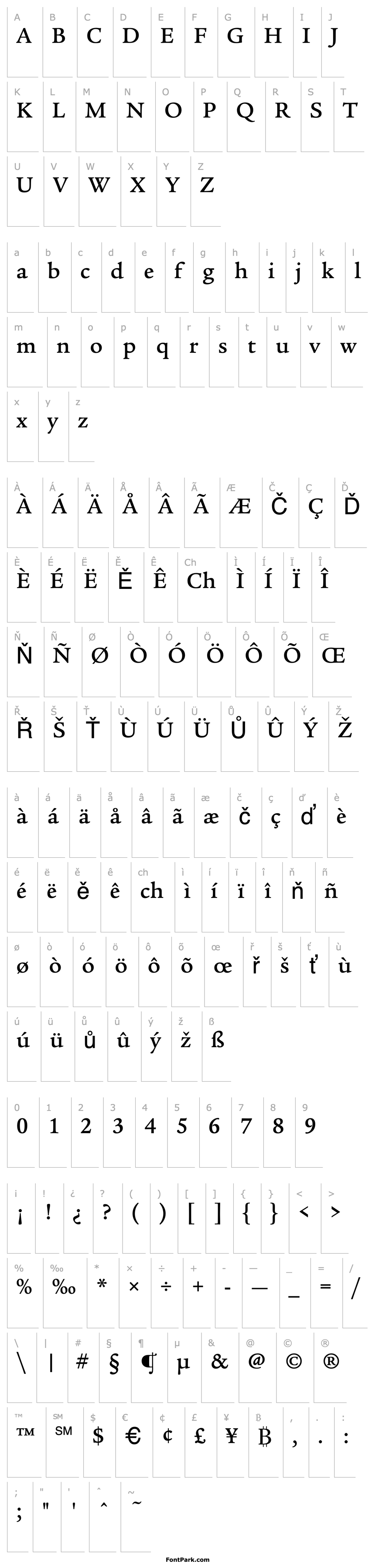 Overview Legacy Serif Md ITC TT Medium