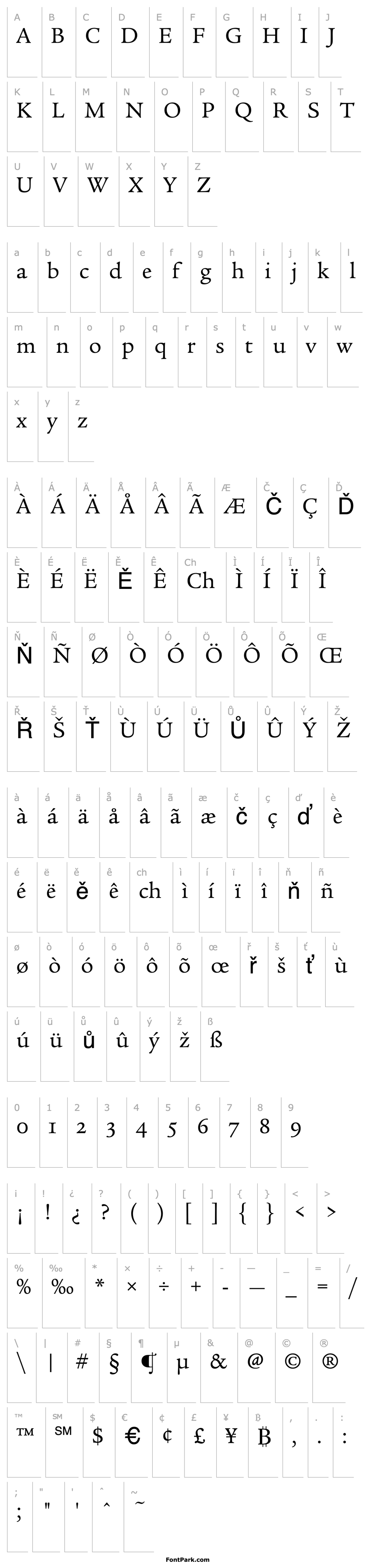 Overview Legacy Serif OS ITC TT Book