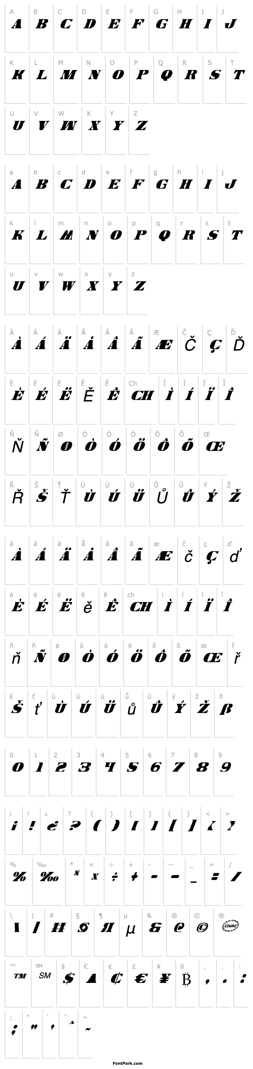 Overview Legal Tender Condensed Italic