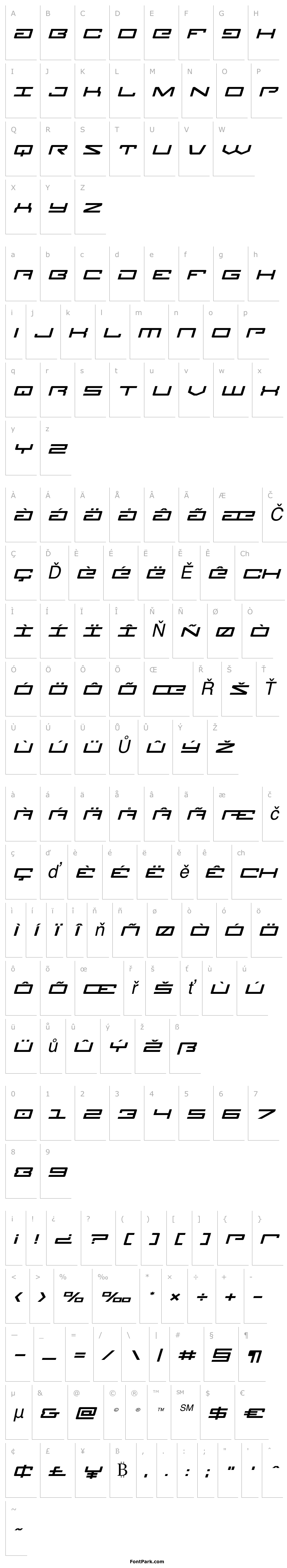 Přehled Legion Expanded Italic