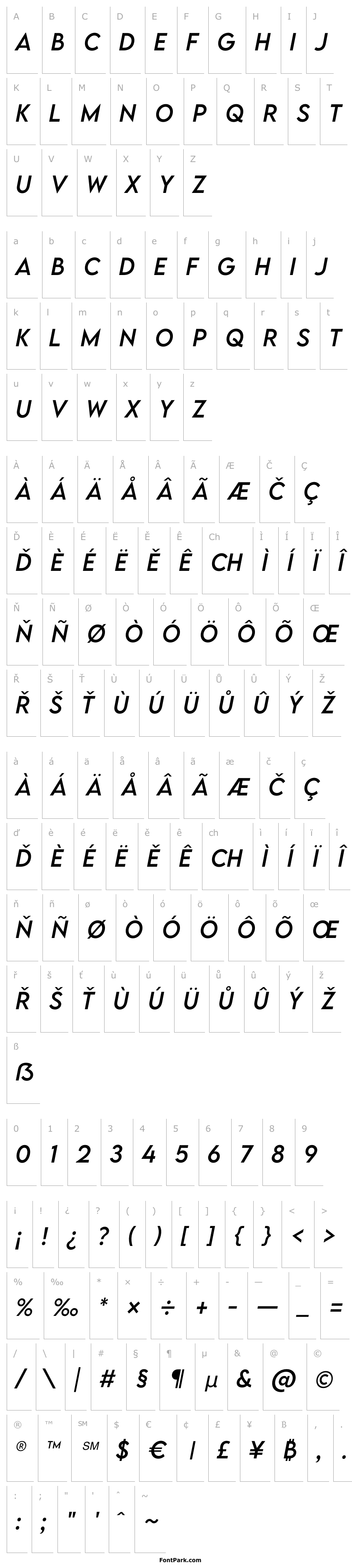 Přehled LEMON MILK Regular Italic