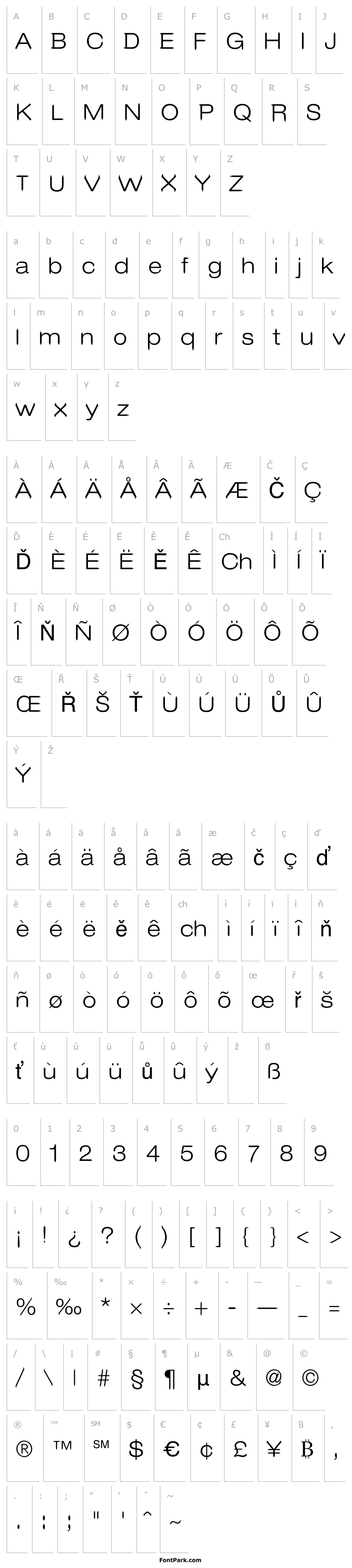 Overview Leo Arrow Sans Serif