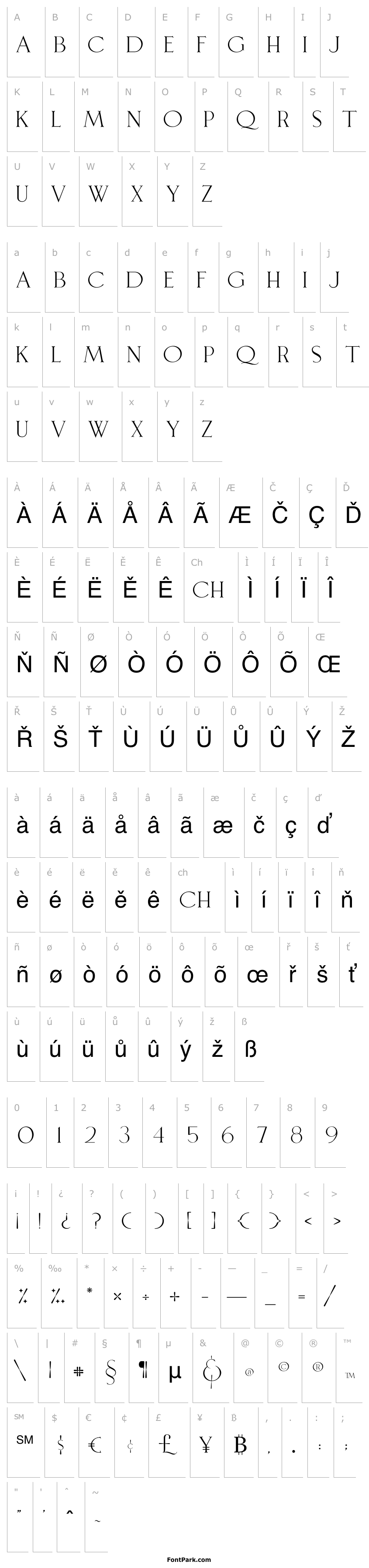 Overview Leonetta-Serif