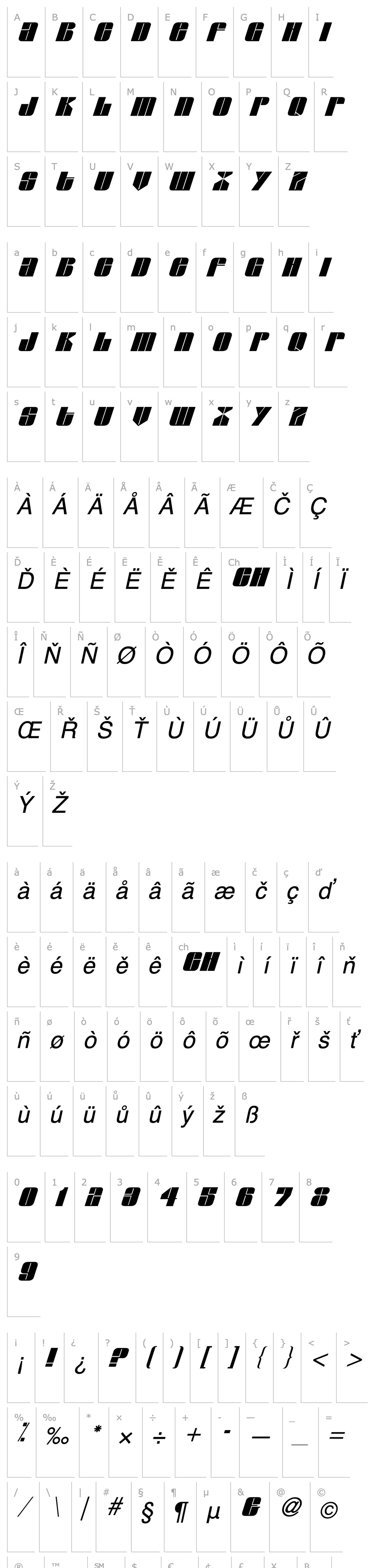 Overview Lesleth Italic Italic