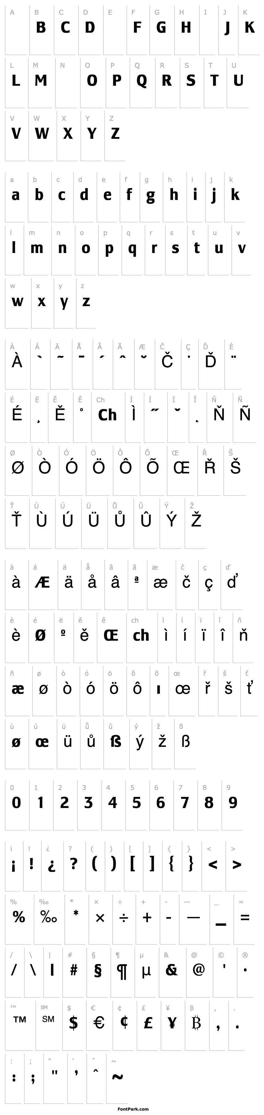 Overview LesmoreBoldCondensed