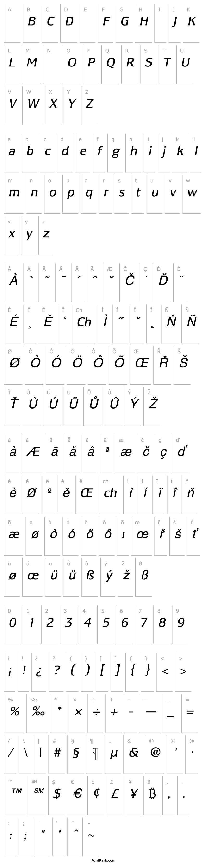 Overview LesmoreBookItalic