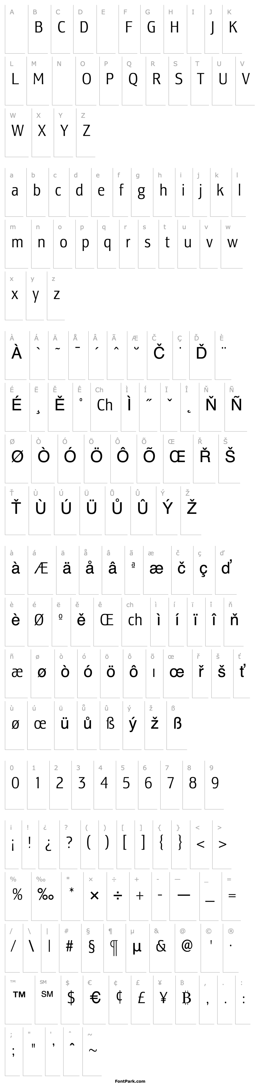 Overview LesmoreLightCondensed