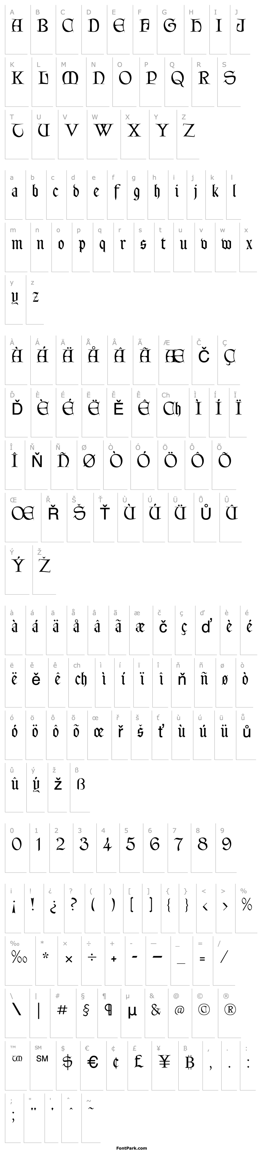 Přehled Lettergical Regular