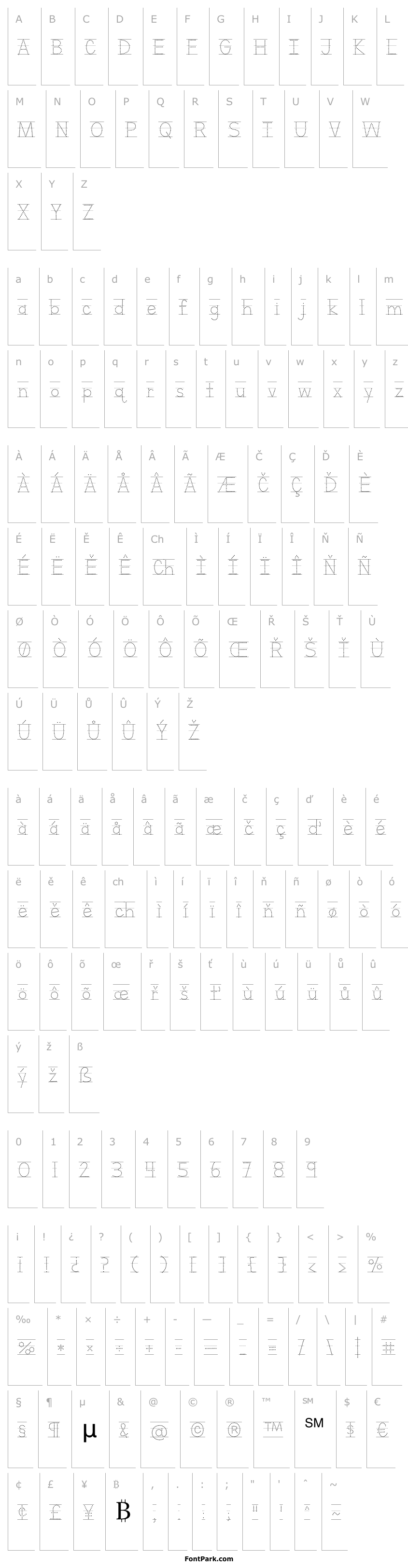 Přehled Letters for Learners Lined Dots