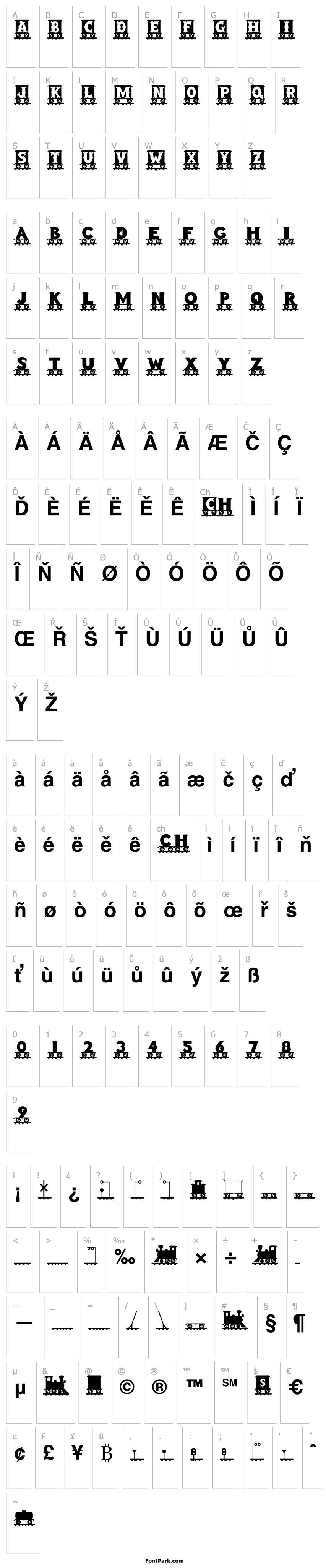 Overview LetterTrain Bold