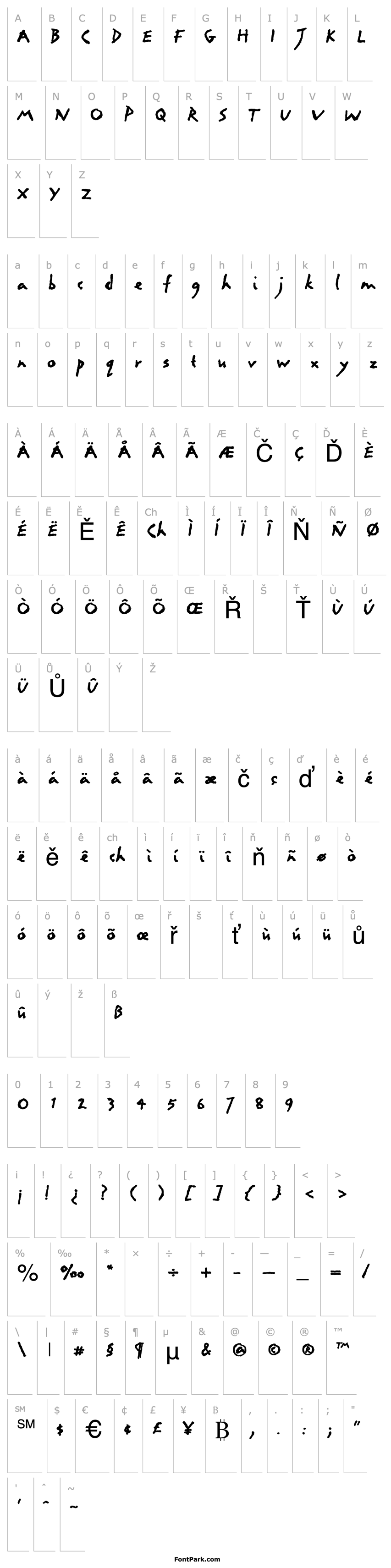 Přehled LettresEclatees-SemiBold