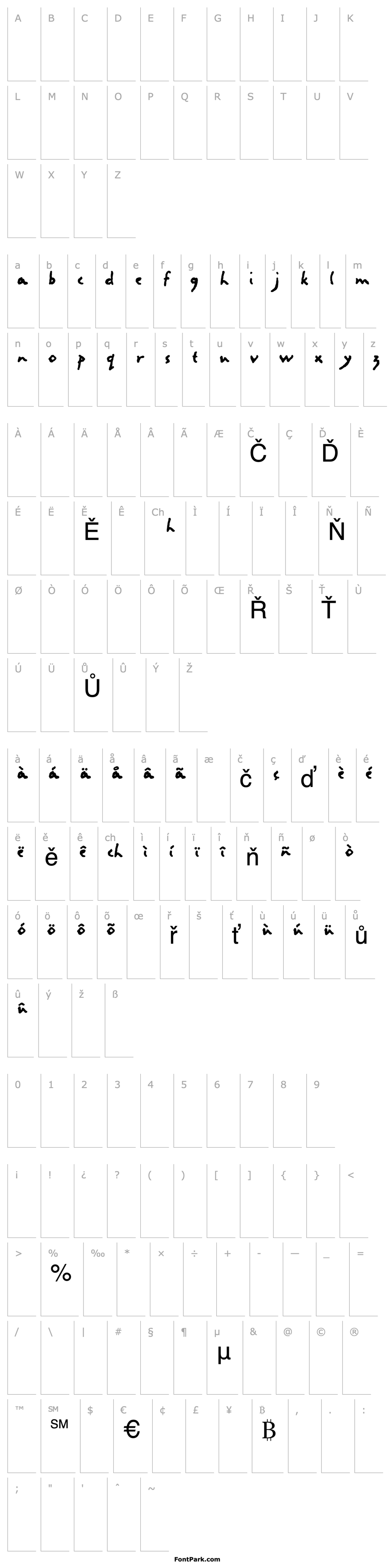 Přehled LettresEclatees-SemiBoldAlt