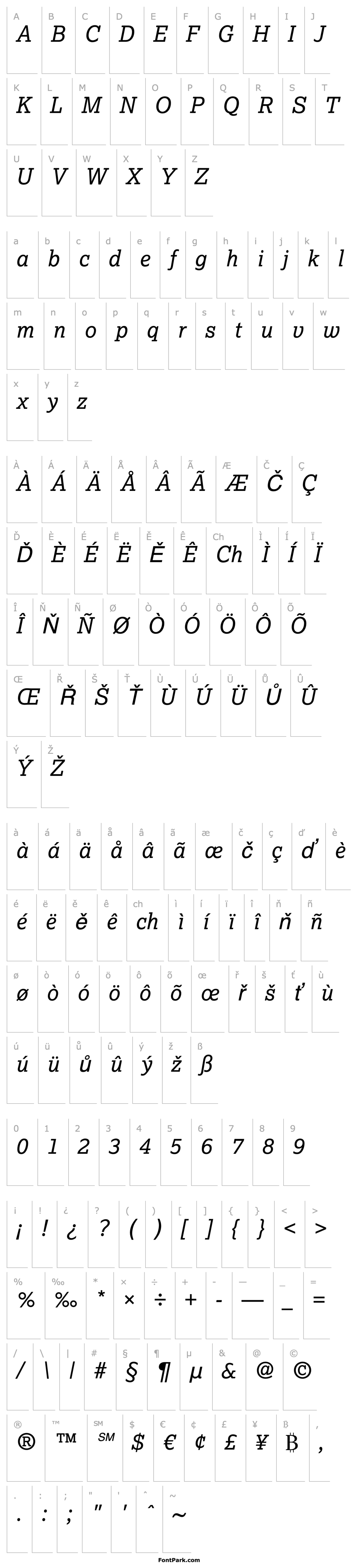 Přehled LexiaDaMa-Italic