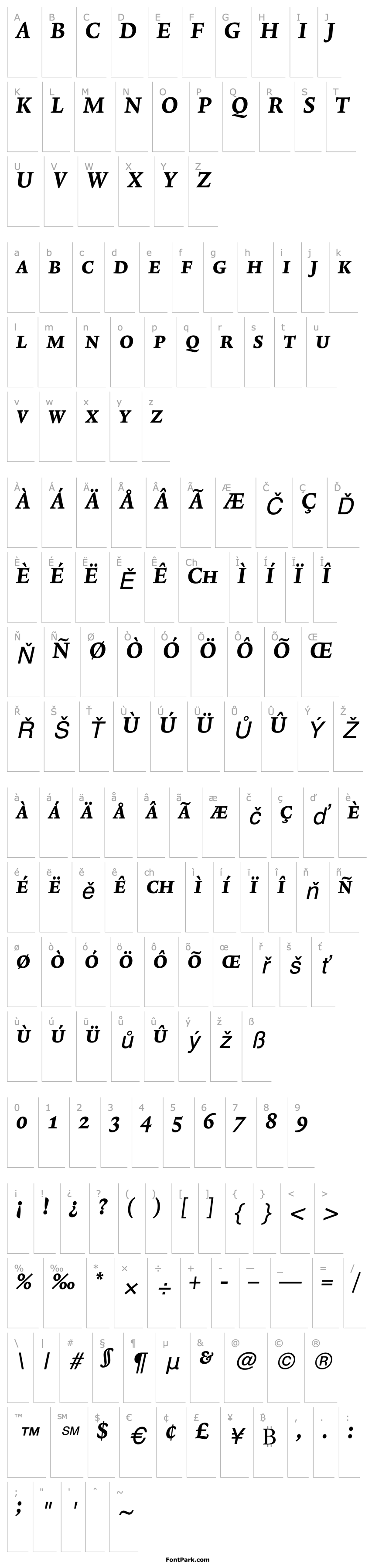 Overview Lexicon No1 Italic D Exp