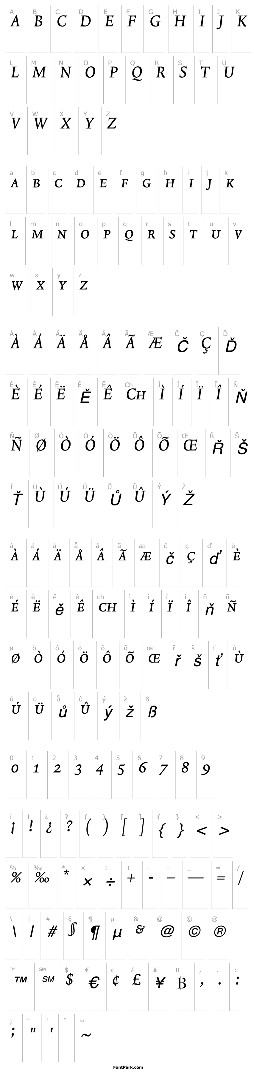 Overview Lexicon No2 Italic A Exp