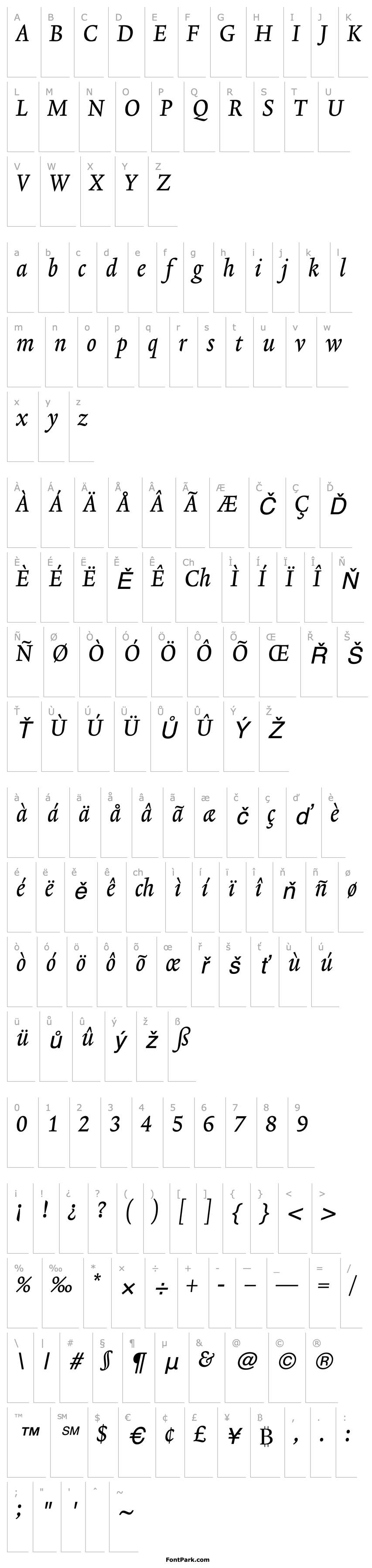 Přehled Lexicon No2 Italic A Tab