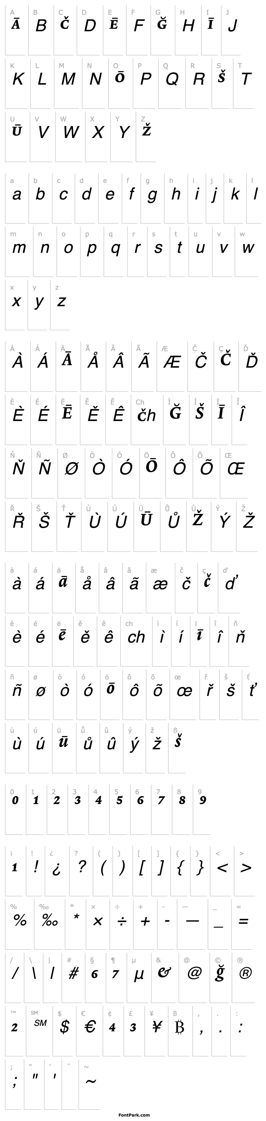 Overview Lexicon No2 Italic D Pi