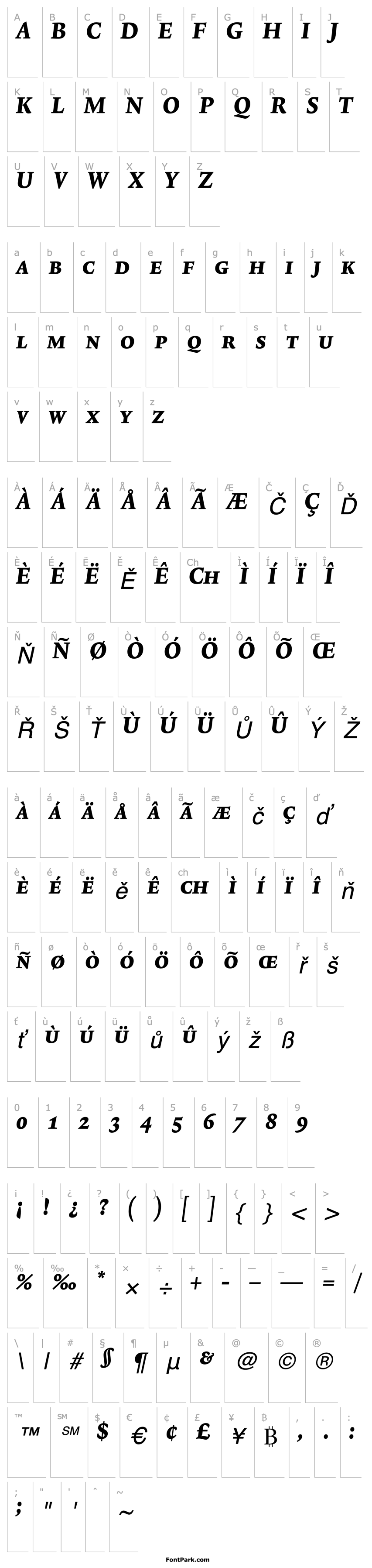 Overview Lexicon No2 Italic E Exp