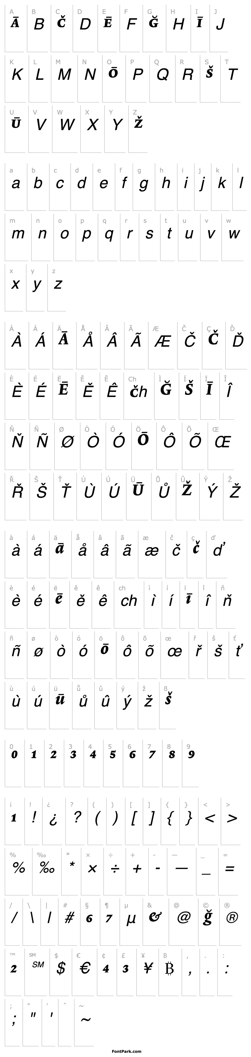 Overview Lexicon No2 Italic E Pi