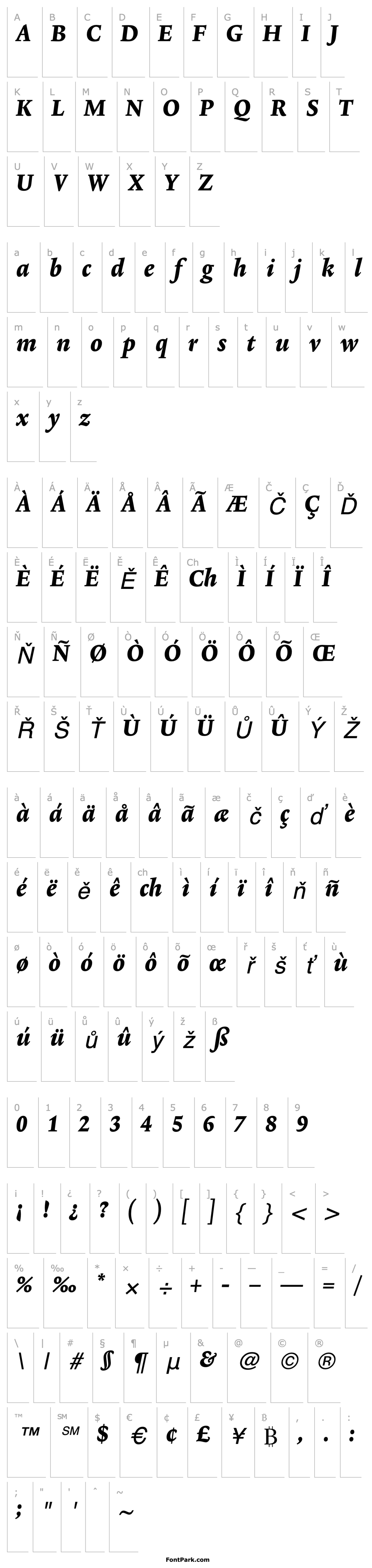 Overview Lexicon No2 Italic E Tab