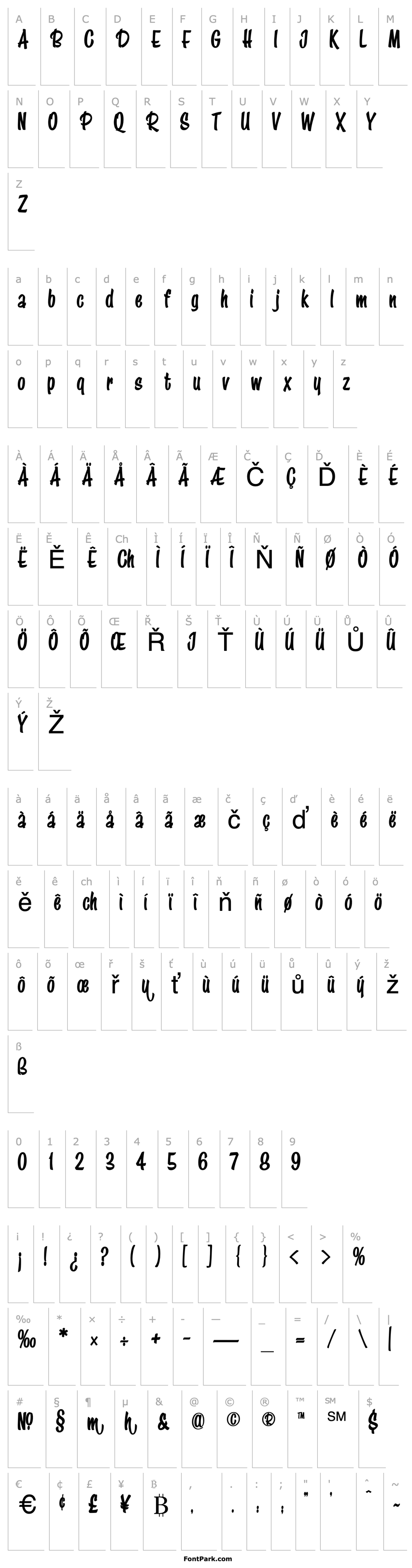 Overview LHF Speedstyle EXTRA BOLD