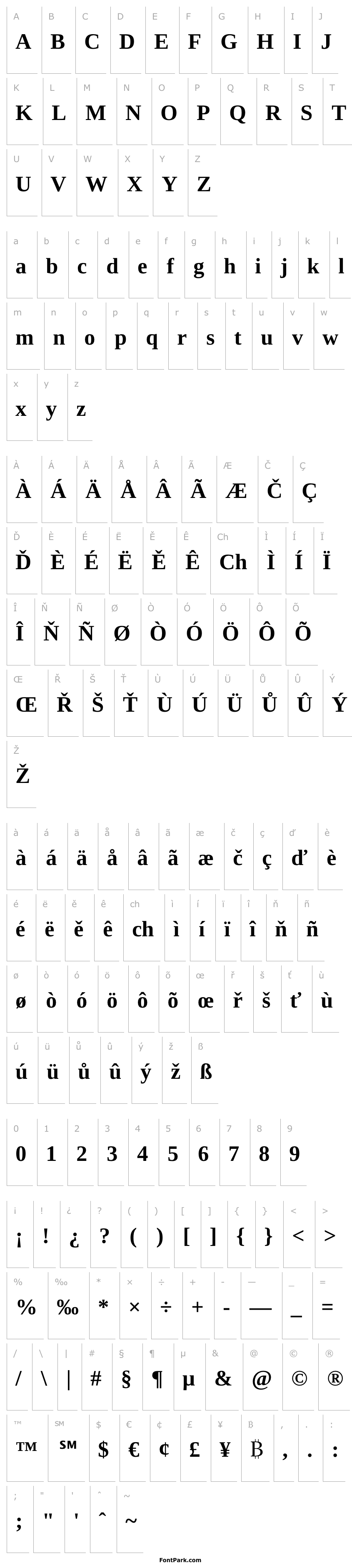 Overview Liberation Serif Bold