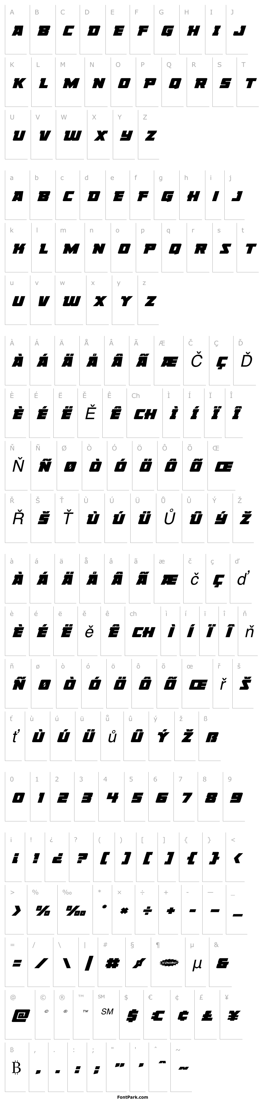 Přehled Liberty Legion Expanded Italic
