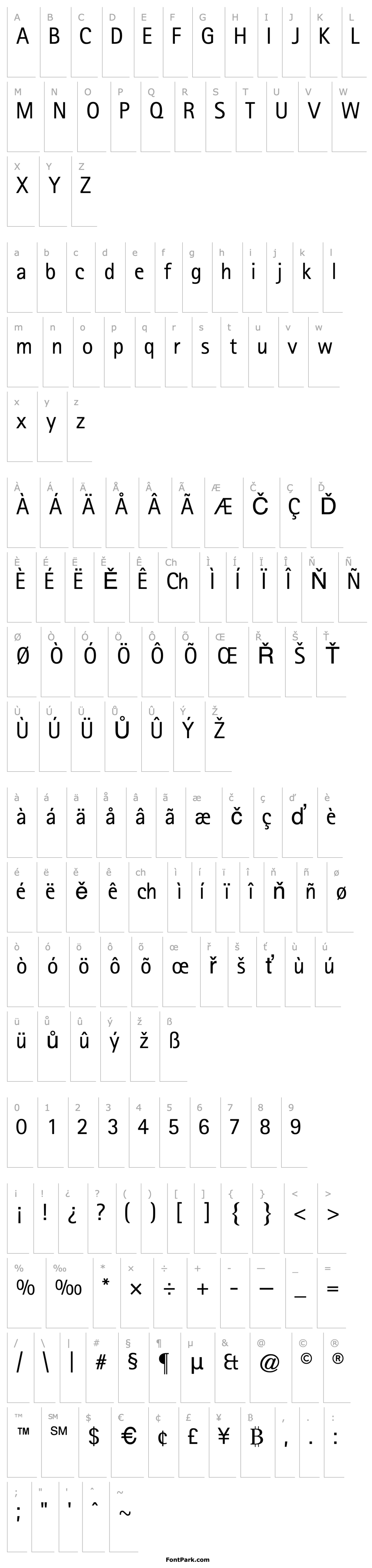 Overview LibreSansSerifSSK Regular