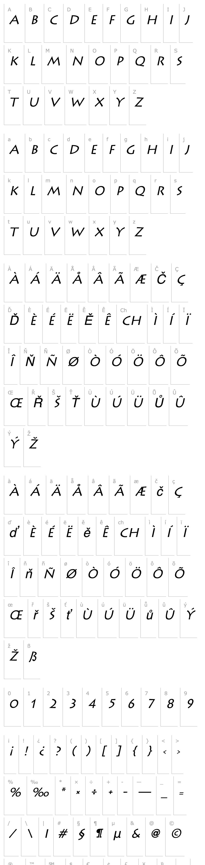 Overview Liddie Italic