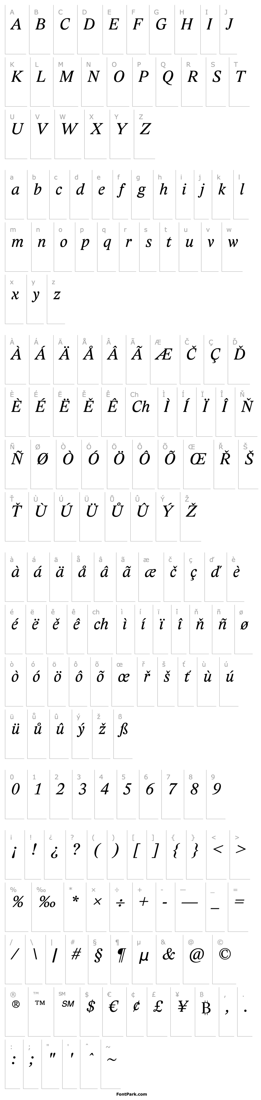 Overview Lido STF CE Italic