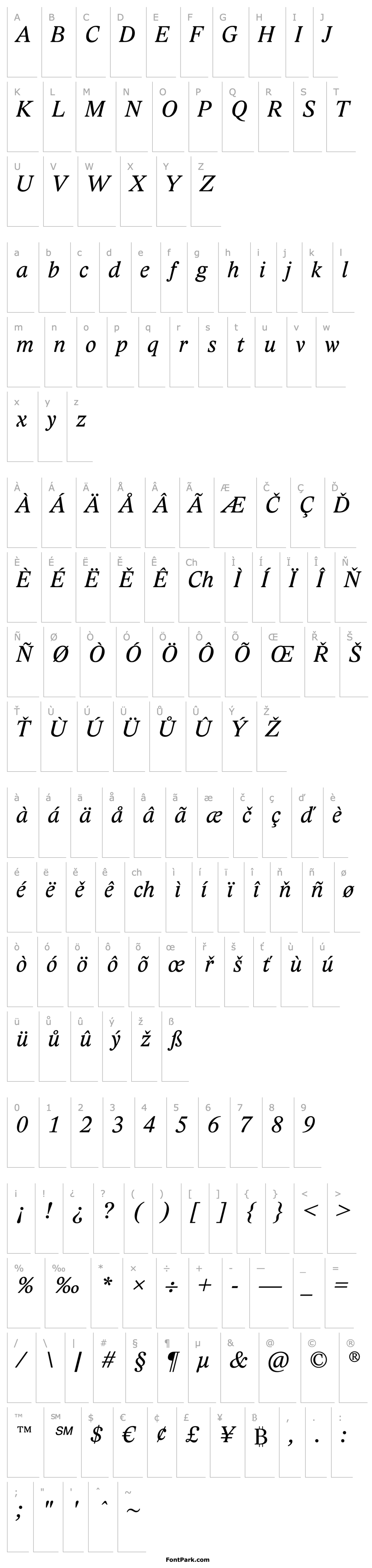 Overview Lido STF Italic