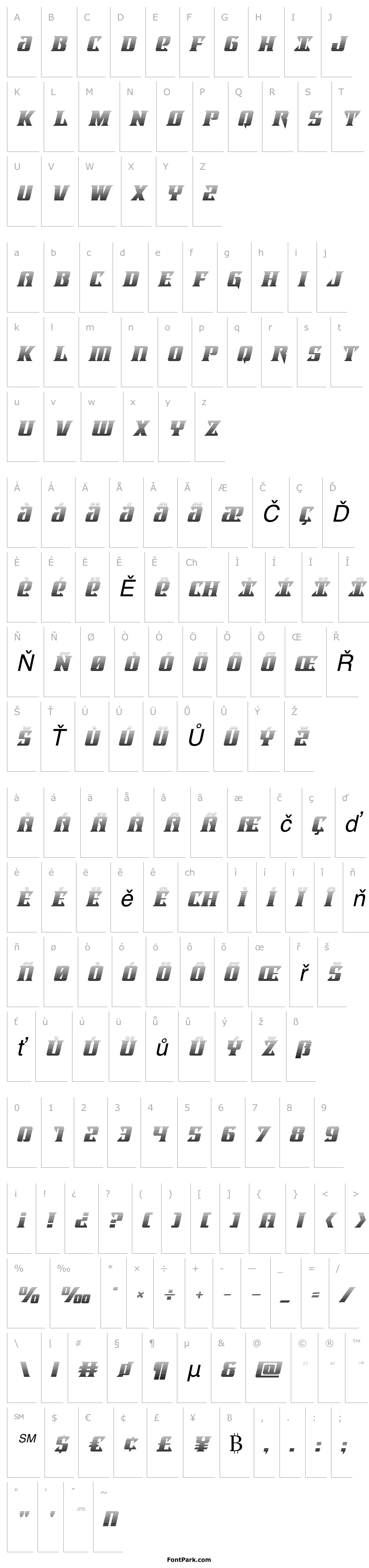 Přehled Lifeforce Gradient Italic
