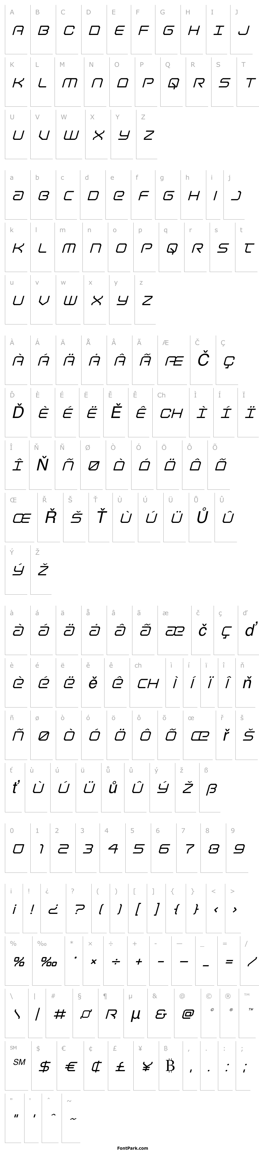 Přehled Light Brigade Italic