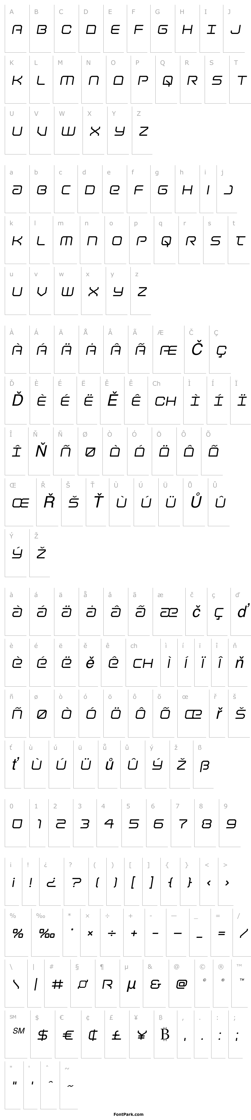 Overview Light Brigade Semi-Italic