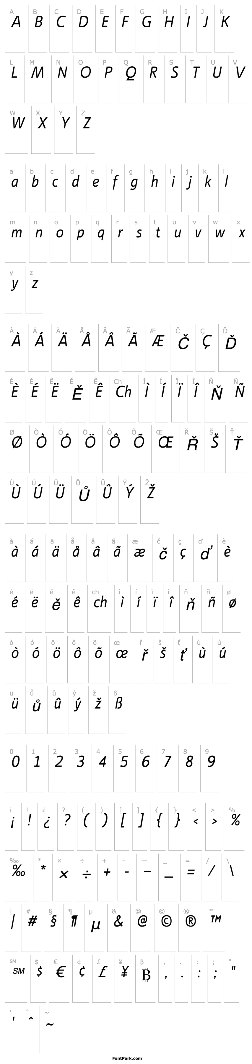 Overview Ligurino Italic