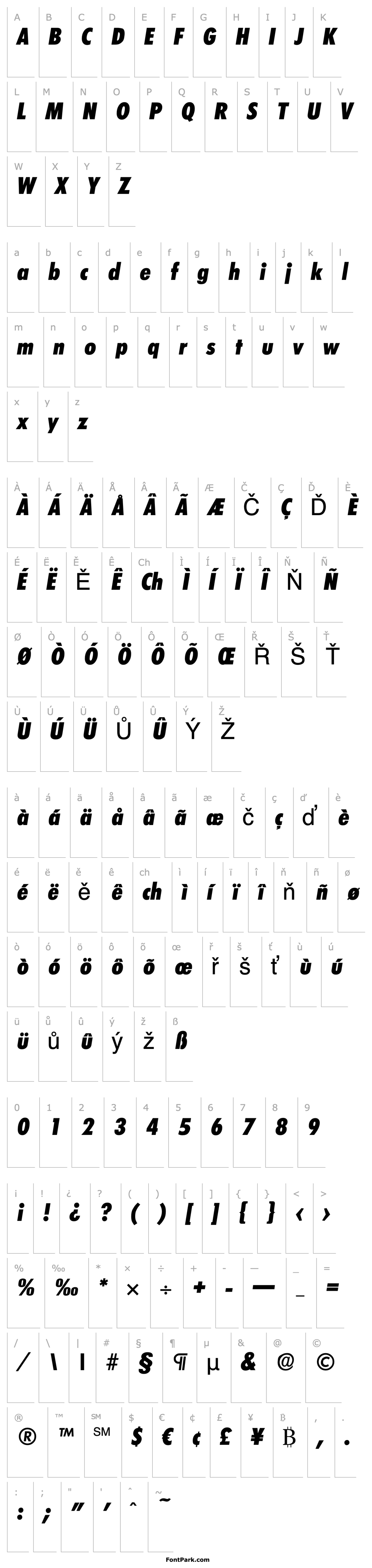 Přehled Limerick-ExtraBoldCondIta