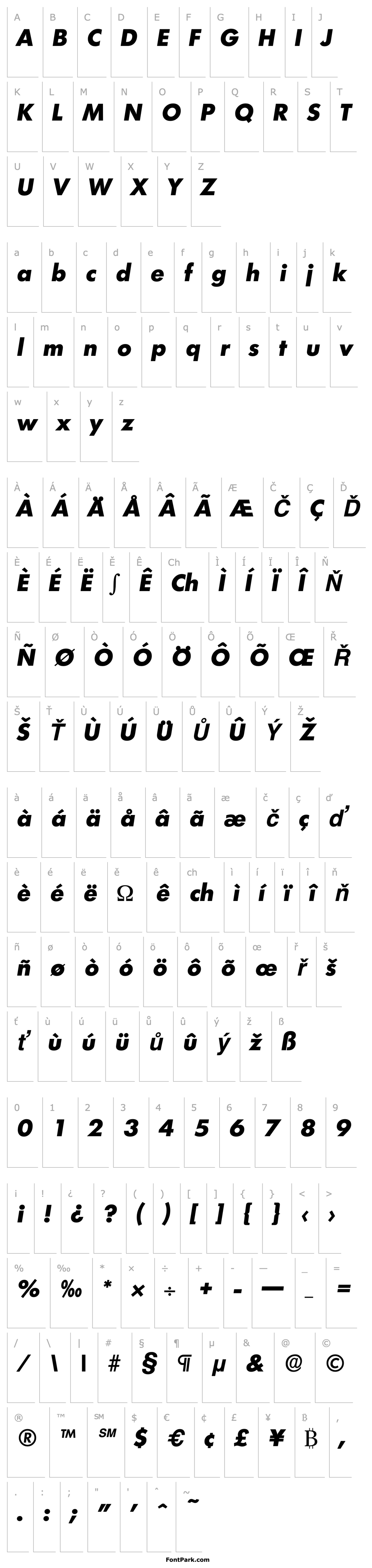 Přehled Limerick-Serial-ExtraBold-RegularItalic