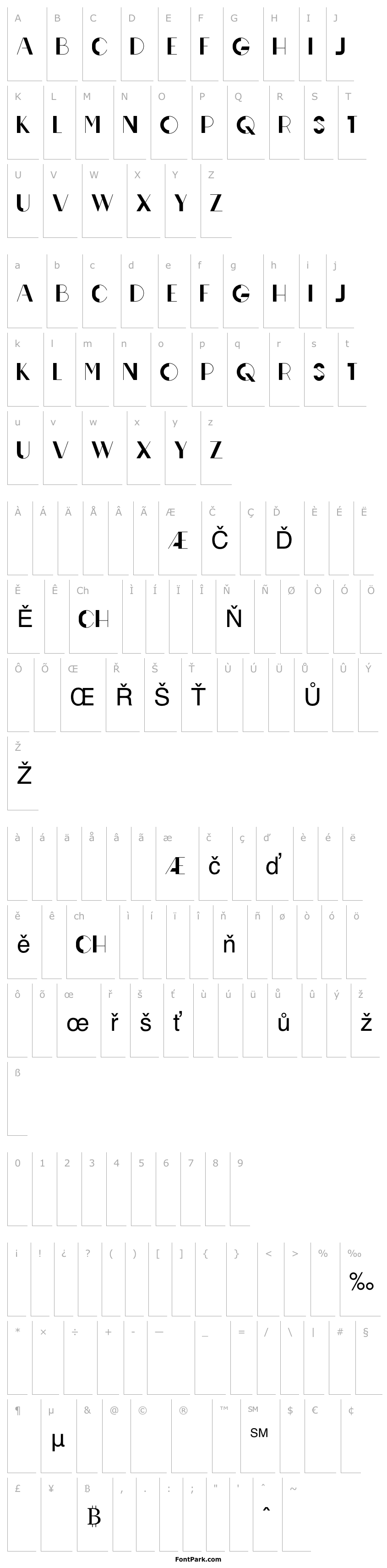 Overview Line Bold Sans serif