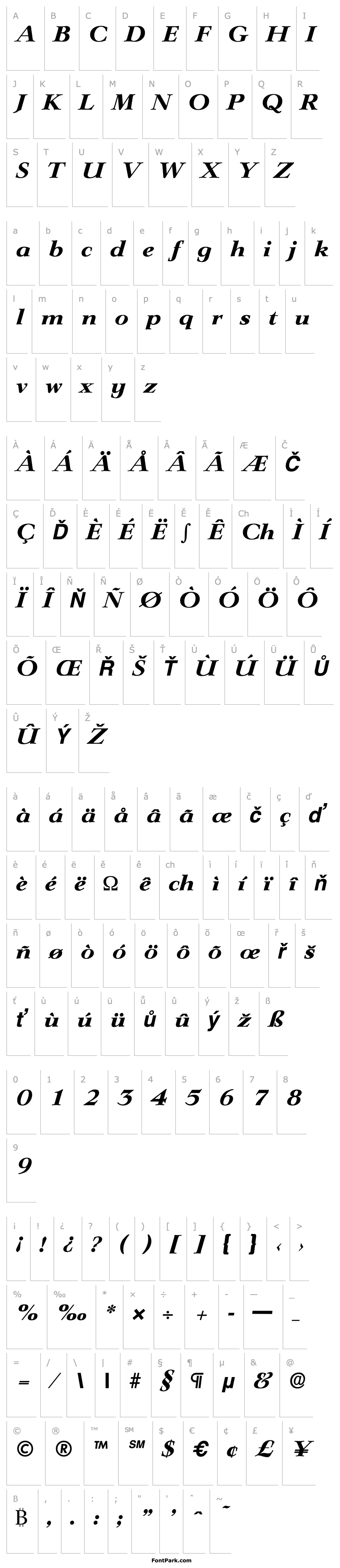 Přehled Lingwood-Serial-ExtraBold-RegularItalic