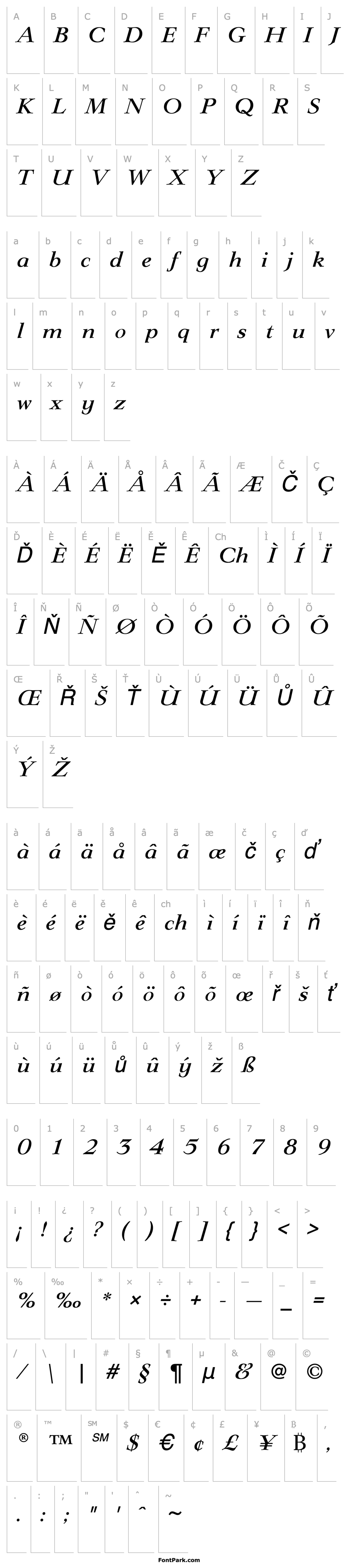 Overview LingwoodEF-MediumItalic