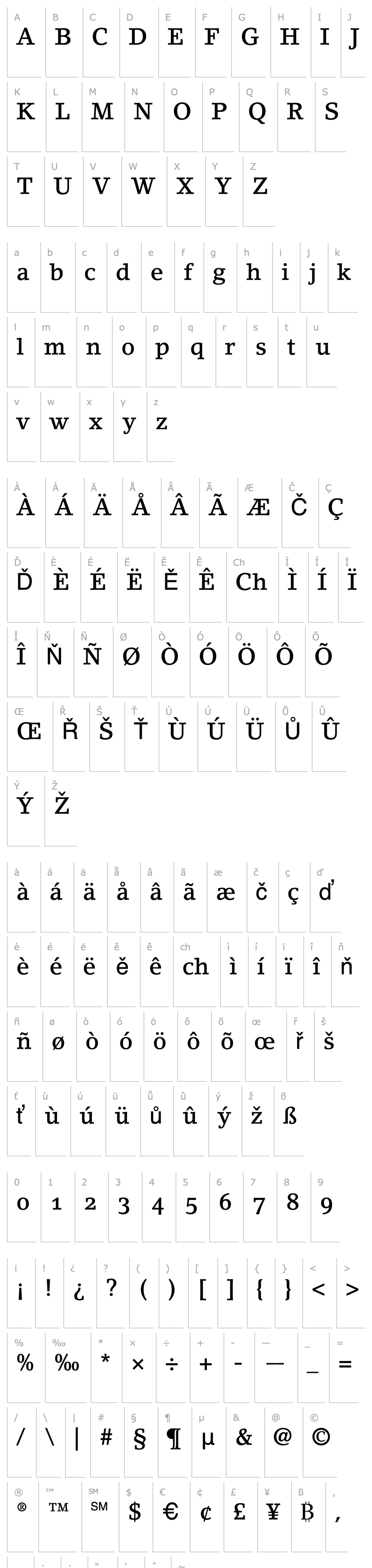 Overview LinoLetter-MediumOsF