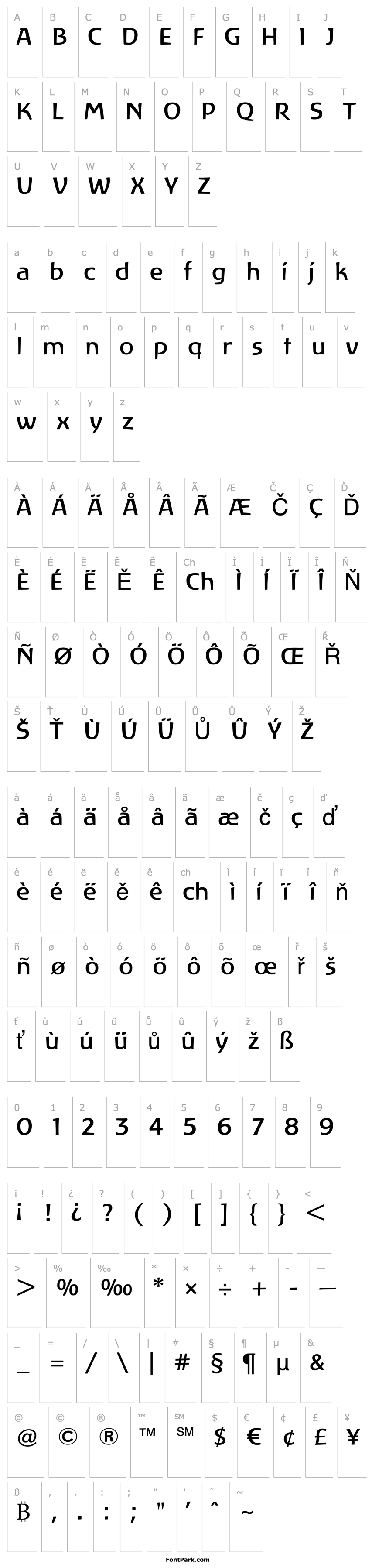 Overview Linotype Atlantis Regular